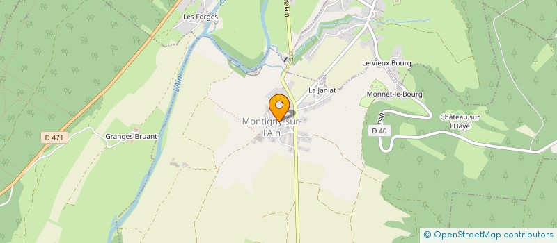 localisation de l'entreprise COMMUNE DE MONTIGNY SUR L AIN  MONTIGNY-SUR-L'AIN