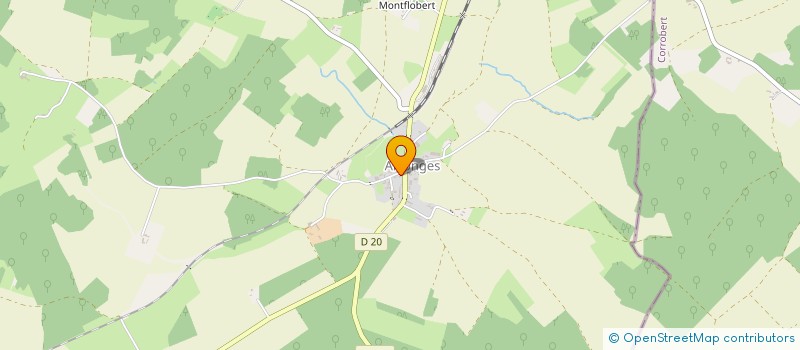 localisation de l'entreprise COMMUNE DE MONTLEVON  MONTLEVON