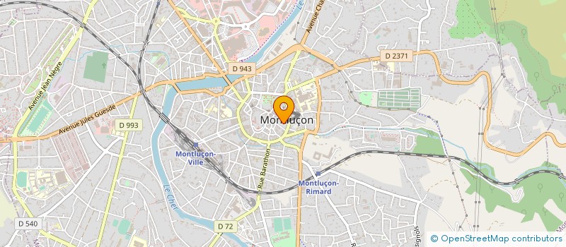 localisation de l'entreprise COMMUNE DE MONTLUCON  MONTLUCON