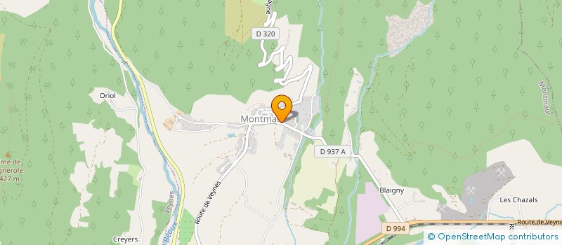 localisation de l'entreprise COMMUNE DE MONTMAUR  MONTMAUR