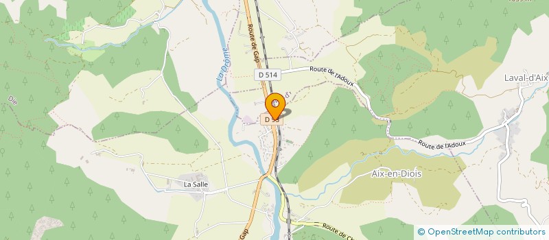 localisation de l'entreprise COMMUNE DE MONTMAUR EN DIOIS  MONTMAUR-EN-DIOIS