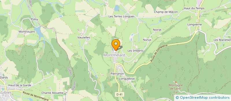 localisation de l'entreprise COMMUNE DE MONTMELARD  MONTMELARD