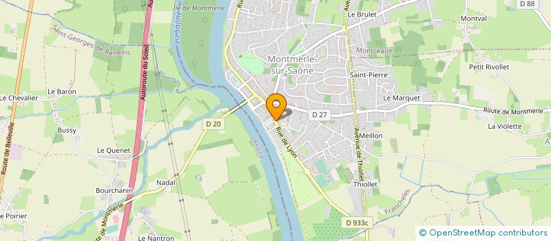 localisation de l'entreprise COMMUNE DE MONTMERLE SUR SAONE  MONTMERLE-SUR-SAONE