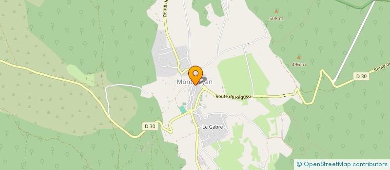 localisation de l'entreprise COMMUNE DE MONTMEYAN à MONTMEYAN