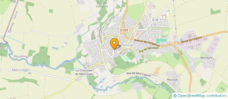 localisation de l'entreprise COMMUNE DE MONTMIRAIL  MONTMIRAIL