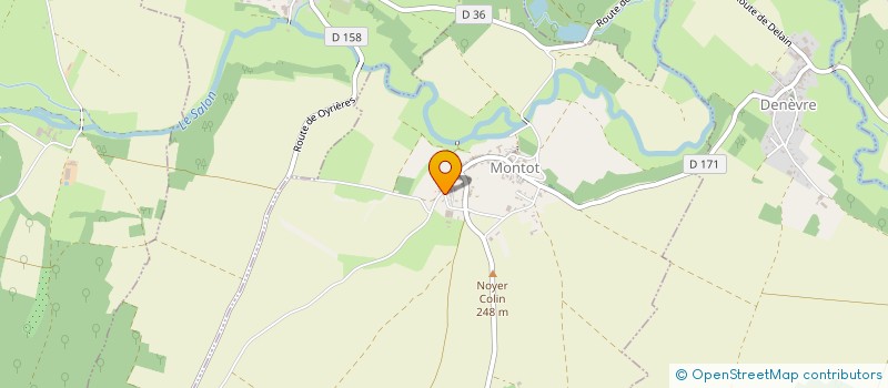 localisation de l'entreprise COMMUNE DE MONTOT  MONTOT