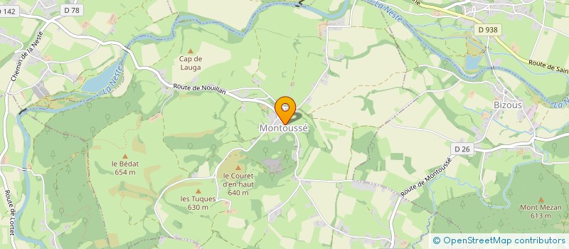 localisation de l'entreprise COMMUNE DE MONTOUSSE  MONTOUSSE