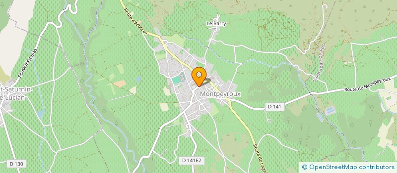 localisation de l'entreprise COMMUNE DE MONTPEYROUX  MONTPEYROUX