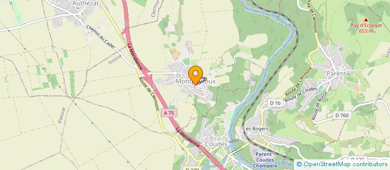 localisation de l'entreprise COMMUNE DE MONTPEYROUX  MONTPEYROUX