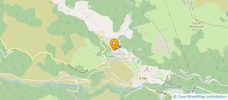 localisation de l'entreprise COMMUNE DE MONTPEZAT-SOUS-BAUZON  MONTPEZAT-SOUS-BAUZON