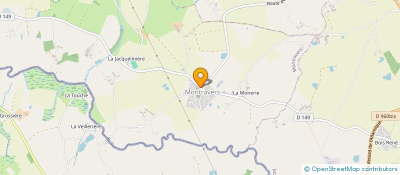 localisation de l'entreprise COMMUNE DE MONTRAVERS  MONTRAVERS