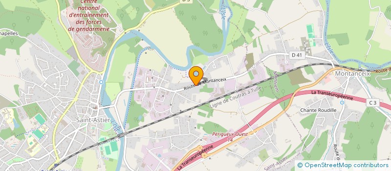 localisation de l'entreprise COMMUNE DE MONTREM  MONTREM