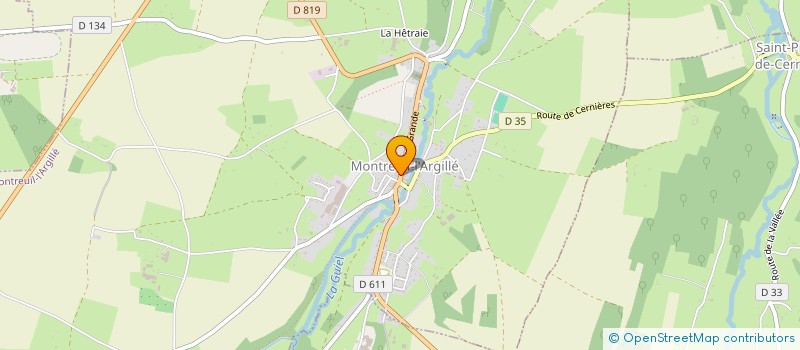 localisation de l'entreprise COMMUNE DE MONTREUIL L ARGILLE  MONTREUIL-L'ARGILLE