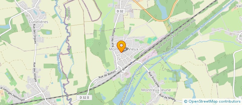 localisation de l'entreprise COMMUNE DE MONTREUX VIEUX  MONTREUX-VIEUX