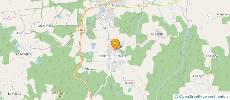 localisation de l'entreprise COMMUNE DE MONTROL SENARD  MONTROL-SENARD