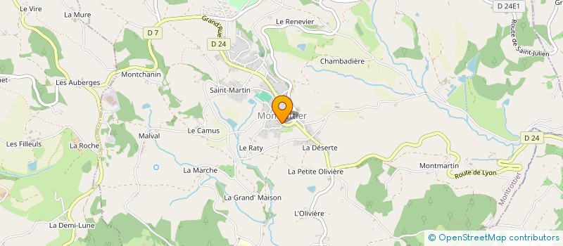 localisation de l'entreprise COMMUNE DE MONTROTTIER  MONTROTTIER