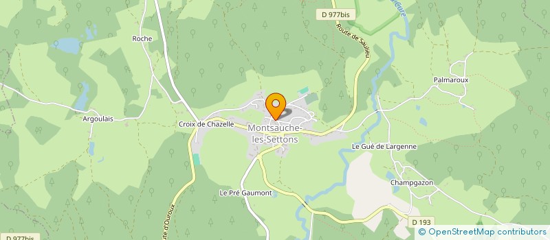 localisation de l'entreprise COMMUNE DE MONTSAUCHE-LES-SETTONS à MONTSAUCHE-LES-SETTONS