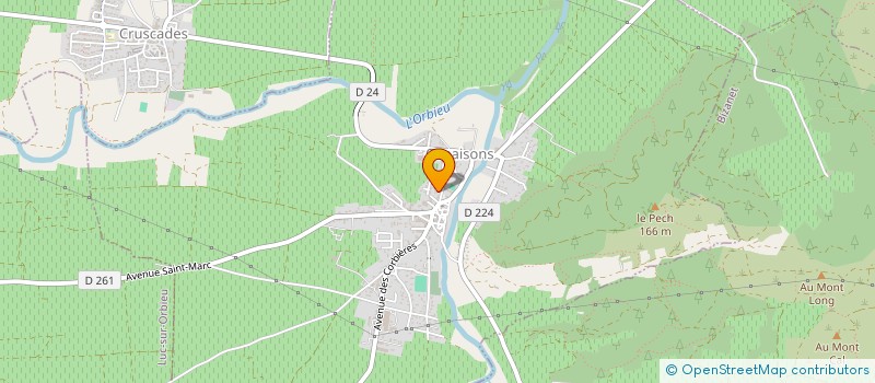 localisation de l'entreprise COMMUNE DE MONTSERET  MONTSERET