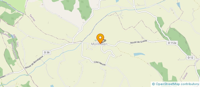 localisation de l'entreprise COMMUNE DE MONTVALEN  MONTVALEN