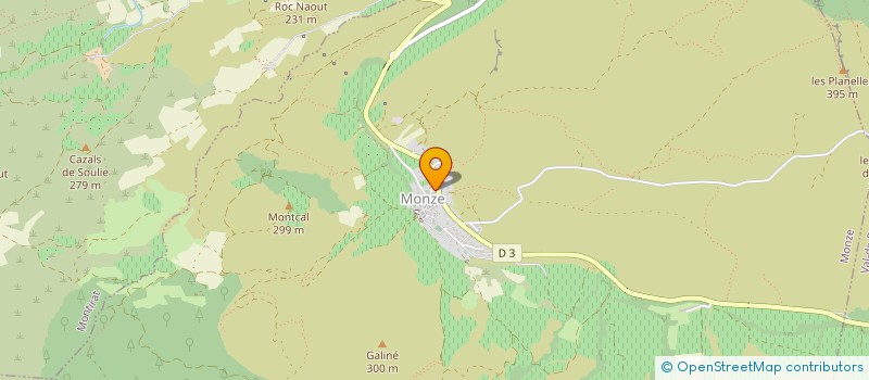 localisation de l'entreprise COMMUNE DE MONZE  MONZE
