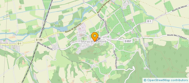 localisation de l'entreprise COMMUNE DE MORAS EN VALLOIRE  MORAS-EN-VALLOIRE