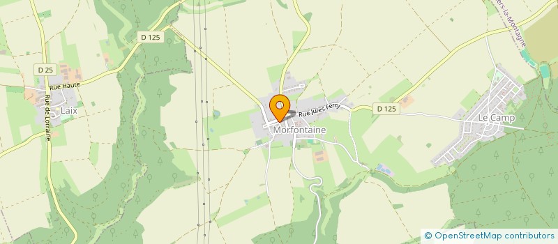 localisation de l'entreprise COMMUNE DE MORFONTAINE  MORFONTAINE