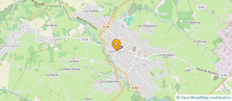 localisation de l'entreprise COMMUNE DE MORNANT  MORNANT