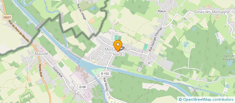 localisation de l'entreprise COMMUNE DE MORTAGNE DU NORD  MORTAGNE-DU-NORD