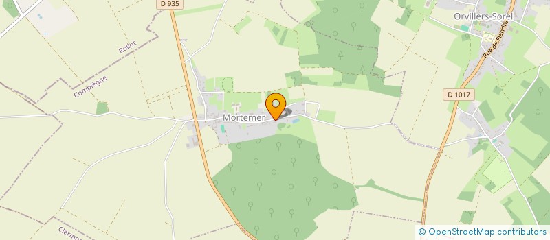 localisation de l'entreprise COMMUNE DE MORTEMER  MORTEMER