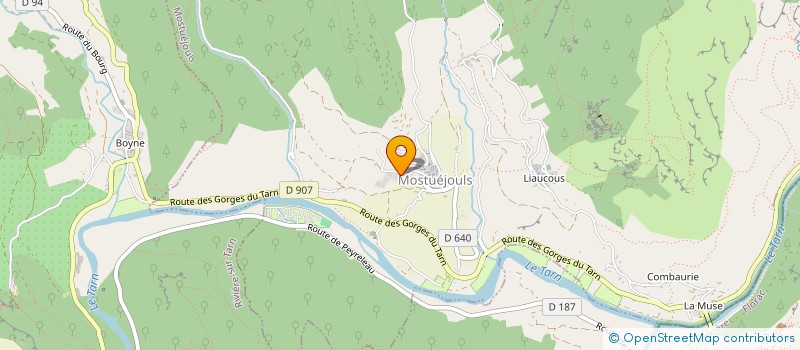 localisation de l'entreprise COMMUNE DE MOSTUEJOULS  MOSTUEJOULS