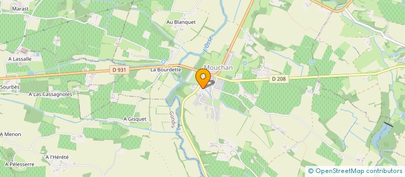 localisation de l'entreprise COMMUNE DE MOUCHAN  MOUCHAN