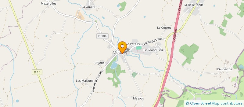 localisation de l'entreprise COMMUNE DE MOUHET à MOUHET