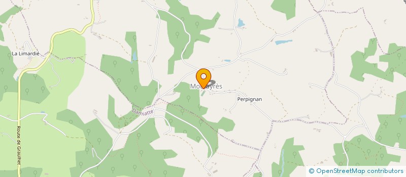 localisation de l'entreprise COMMUNE DE MOULAYRES  MOULAYRES