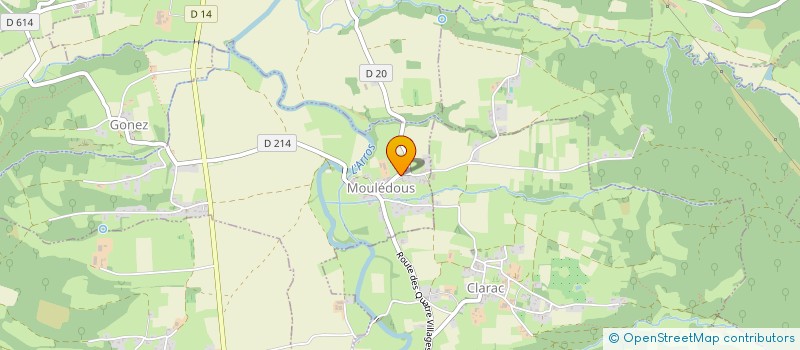 localisation de l'entreprise COMMUNE DE MOULEDOUS  MOULEDOUS