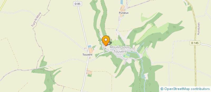 localisation de l'entreprise COMMUNE DE MOULIN SOUS TOUVENT  MOULIN-SOUS-TOUVENT