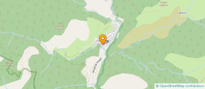 localisation de l'entreprise COMMUNE DE MOULINET  MOULINET