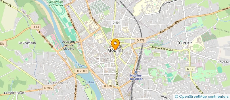 localisation de l'entreprise COMMUNE DE MOULINS à MOULINS