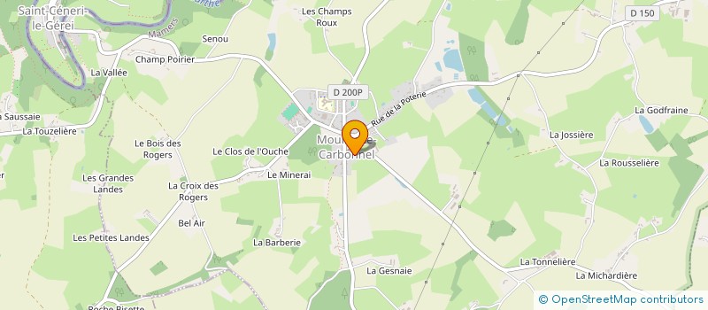 localisation de l'entreprise COMMUNE DE MOULINS LE CARBONNEL  MOULINS-LE-CARBONNEL