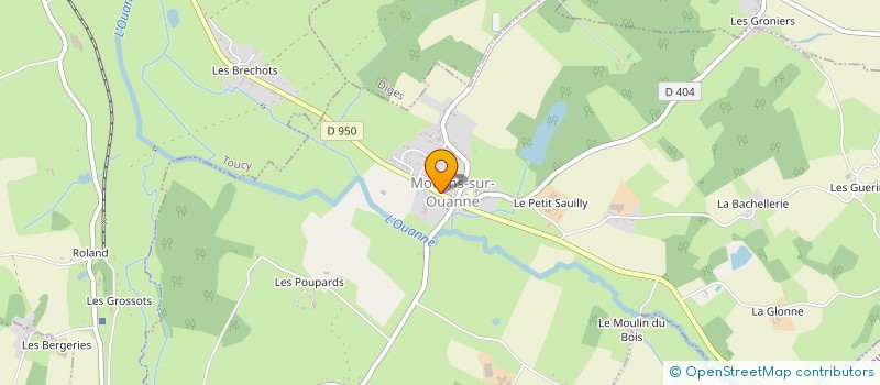 localisation de l'entreprise COMMUNE DE MOULINS SUR OUANNE  MOULINS-SUR-OUANNE