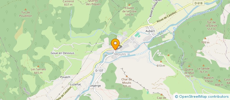 localisation de l'entreprise COMMUNE DE MOULIS à MOULIS