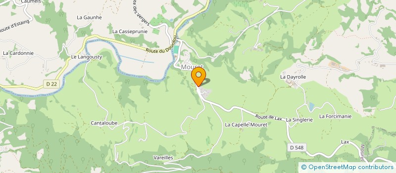 localisation de l'entreprise COMMUNE DE MOURET  MOURET