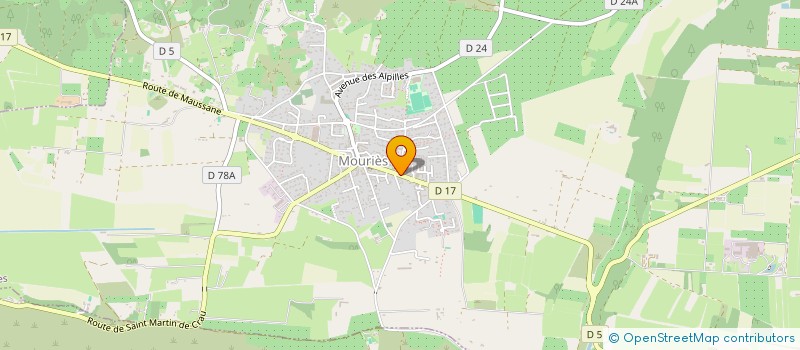 localisation de l'entreprise COMMUNE DE MOURIES  MOURIES