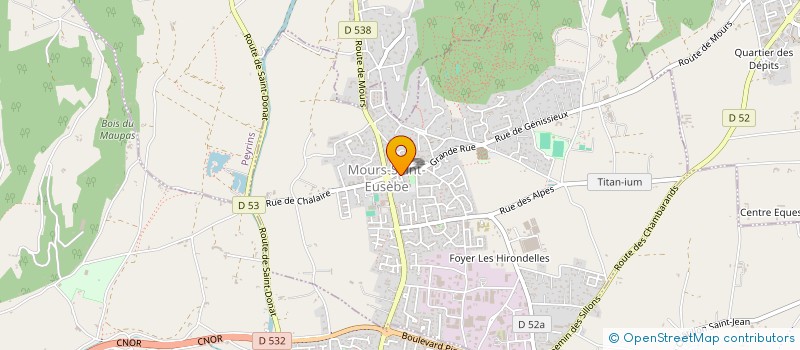 localisation de l'entreprise COMMUNE DE MOURS SAINT EUSEBE  MOURS-SAINT-EUSEBE