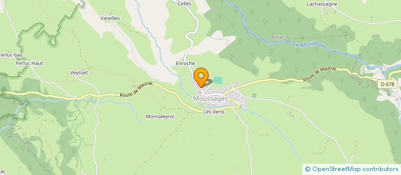 localisation de l'entreprise COMMUNE DE MOUSSAGES à MOUSSAGES