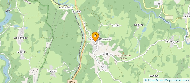 localisation de l'entreprise COMMUNE DE MOUTIER ROZEILLE à MOUTIER-ROZEILLE
