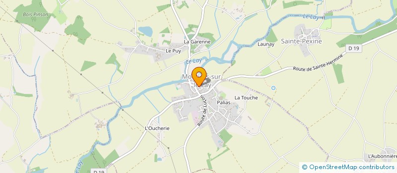 localisation de l'entreprise COMMUNE DE MOUTIERS-SUR-LE-LAY à MOUTIERS-SUR-LE-LAY