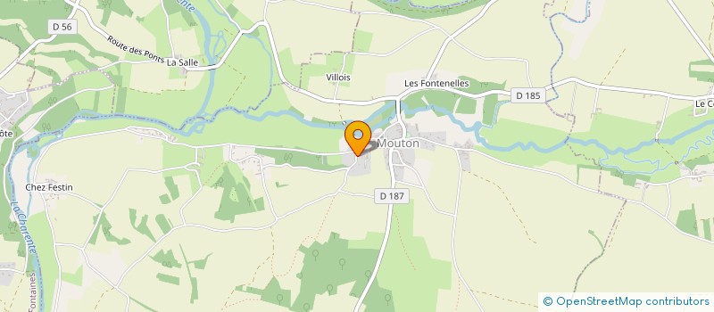 localisation de l'entreprise COMMUNE DE MOUTON  MOUTON