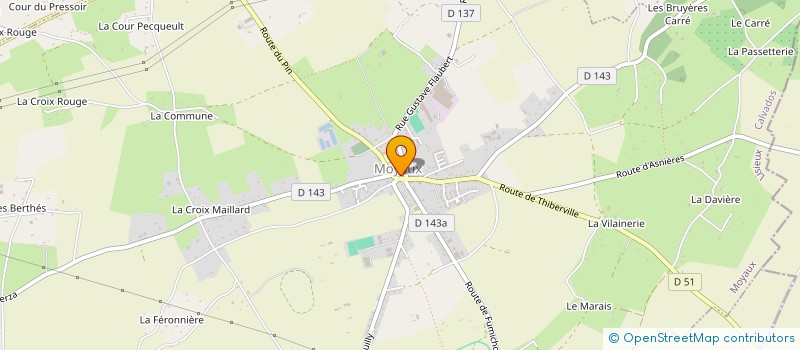 localisation de l'entreprise COMMUNE DE MOYAUX  MOYAUX