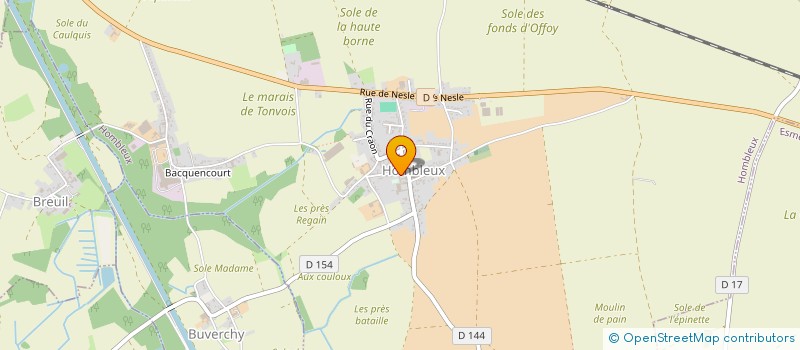 localisation de l'entreprise COMMUNE DE MOYENCOURT  MOYENCOURT