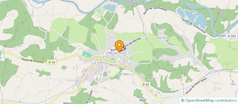 localisation de l'entreprise COMMUNE DE MUGRON  MUGRON